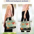 thumbnail image 4 of FORMRS Womens Corduroy Tote Bag Crossbody Shoulder Handbag with Pocket, Red Glasses, 4 of 7