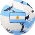 thumbnail image 2 of Icon Sports Argentina Flag Brushstroke Soccer Ball, Blue/White PVC, Size 5, 2 of 5