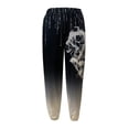 thumbnail image 4 of Pantalones de chándal sueltos con estampado degradado a la moda para mujer, pantalones casuales de cintura alta Fridja  hfkajh99884, 4 of 5