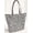 Black & Gray, variant on Paisley Tote Bag (Small Oval Tote) (Yellow)