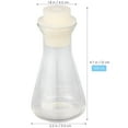 Kkewar 1PC Glass Flask Conical Flask with Cork for Laboratory Students