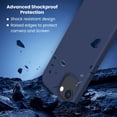 thumbnail image 3 of Entronix Silicone Case Compatible with iPhone 17e, Soft-Touch & Slim Protective Cover, Navy Blue, 3 of 5