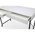 thumbnail image 6 of Marcelino Wooden Desk White/Black 43.3L x 21.6W x 30H 2 Storage Drawers, 6 of 11