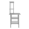 thumbnail image 6 of Flash Furniture Reader Portable Prep and Work Table 18 2 Galvanized Steel Undershelves, 6 of 9