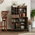 thumbnail image 2 of Bound 6-Bottle Wine Rack, Distressed Walnut, 2 of 5