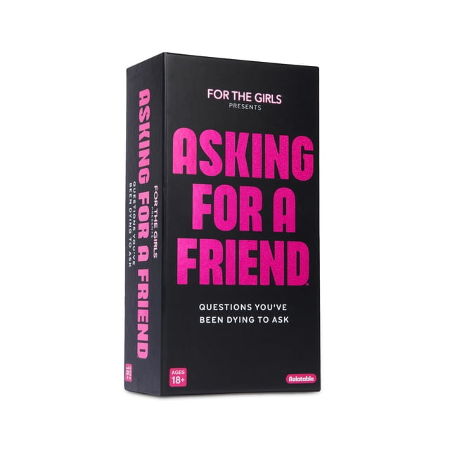Asking for A Friend by What Do You Meme? Card Games for Girls Game Night, Bachelorettes, Friendly Icebreakers Includes 300 Cards and 1 Die