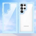 thumbnail image 3 of Case for Galaxy S24 Ultra,Transparent TPU+PC Acrylic Protective Military Grade  Heavy Duty Protection Phone Case for Samsung Galaxy S24 Ultra 5G,6.8 inch 2024 (Blue), 3 of 16
