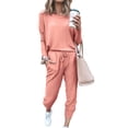 thumbnail image 1 of Conjunto Deportivo PRETTYGARDEN Mujer 2 Piezas Manga Larga Rosa Talla L, 1 of 5