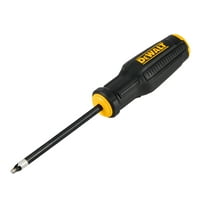 DeWALT DWHT65011 Screwdriver, #2 Drive, Square Drive, 8.35 in OAL, 4 in L Shank, Bi-Material Handle