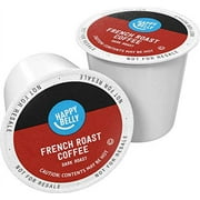 24 Ct. Happy Belly Dark Roast Coffee Pods, French Roast, Compatible with Keurig 2.0 K-Cup Brewers