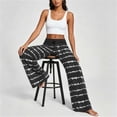 thumbnail image 6 of Womens Pants Casual Baeitkot Tie Dye Print Drawstring Waist High Waisted Wide Leg Trousers Loose Fit, 6 of 6