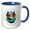 Blue/White, variant on 3drose, Misquamicut State Beach, Westerly, Rhode Island Summer Travel Gift, 11oz Magic Transforming Mug