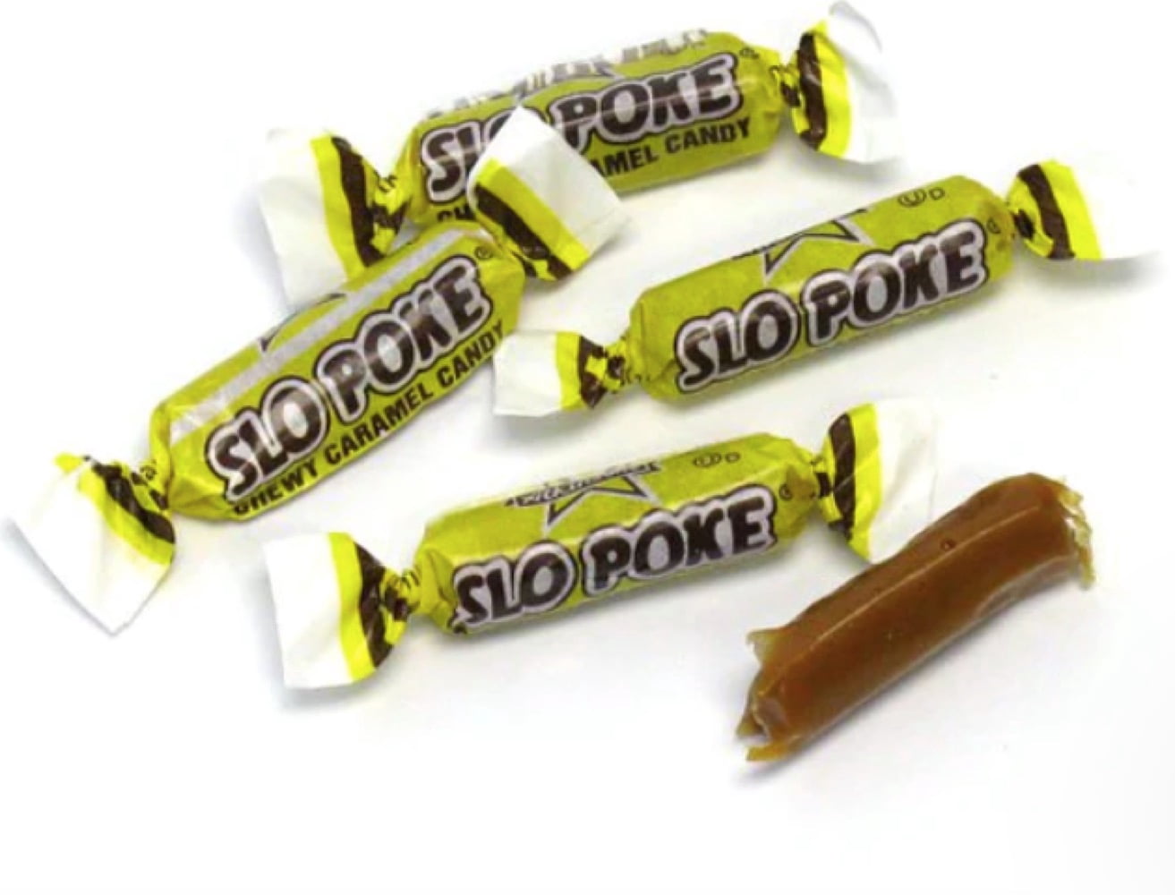Atkinson's Slo Poke Classic Caramel Chewy Bite-Sized Candy Individually Wrapped Bulk (3 Pound)