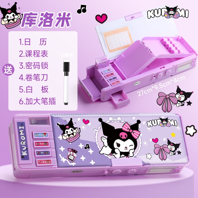 Sanrio Series Kuromi Multifunctional Automatic Pencil Case