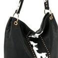 thumbnail image 4 of Montana West Purses for Women Hobo Shoulder Handbags with Zipper, Cow Print-Black, 4 of 7