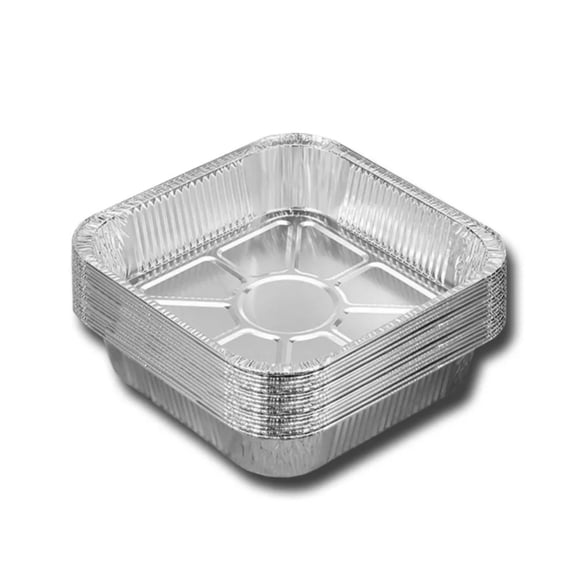 20CM Kitchen Supplies Food Containers Air Fryer Aluminum Foil Pan Square Oven BBQ Tray Oil-proof Non-stick Kitchen Baking Tool
