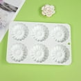 thumbnail image 6 of Gieenan 6-Cavity Flower Shape Silicone Mold Baking Tool for Making Chocolate, Candy, 6 of 8