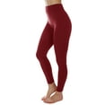 thumbnail image 7 of 5 Pack Kuda Moda Queen Size Warm Fleece Lined Thick Brushed Full Length Leggings Tights L-XL-2XL, 7 of 7
