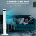 thumbnail image 6 of Tower Fan with Remote Control,Small 43 In Standing Electric Oscillating Floor Fans That Blow Cool Air,3 Speed Settings & 12 Timer,Bladeless Cooling Fan for Bedroom Office Dorm Room,White, 6 of 8