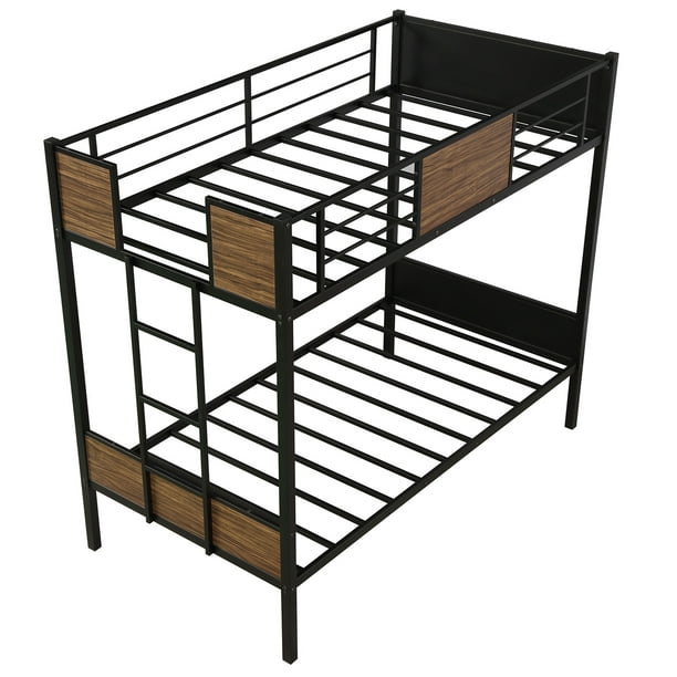 Twin Over Metal Bunk Bed Frame, Heavy Duty Metal Bunk Bed Frames