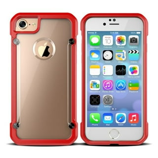 Enflamo Bumper Protective Soft Silicone Slim Back Cover Case for iPhone 7  (Red)