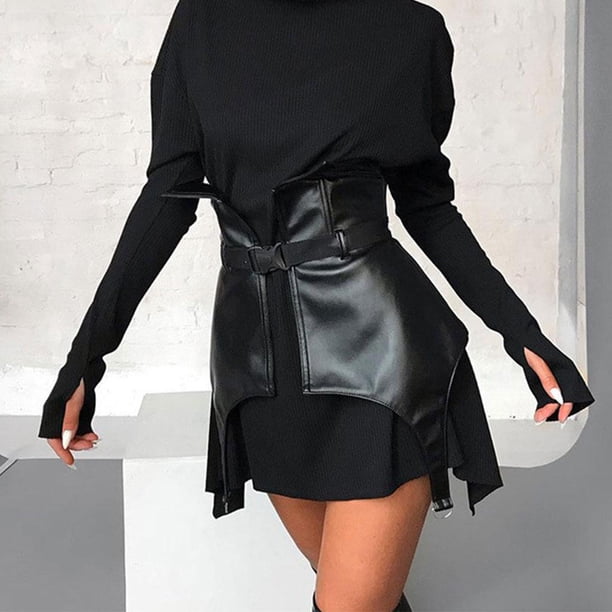 Cinturón de corsé con hebilla Cinturón de cintura Cinturón de adelgazamiento negro Fajines Elegante moldeador de cuerpo de moda para ropa, mascarada, S Longitud 55cm Soledad Cinturón de corsé