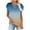 Dark Blue1, variant on Office Casual Dressy Tops for Women Dropped Shoulder Sleeves Crossover Cutout V Neck Business Blouse T-Shirt