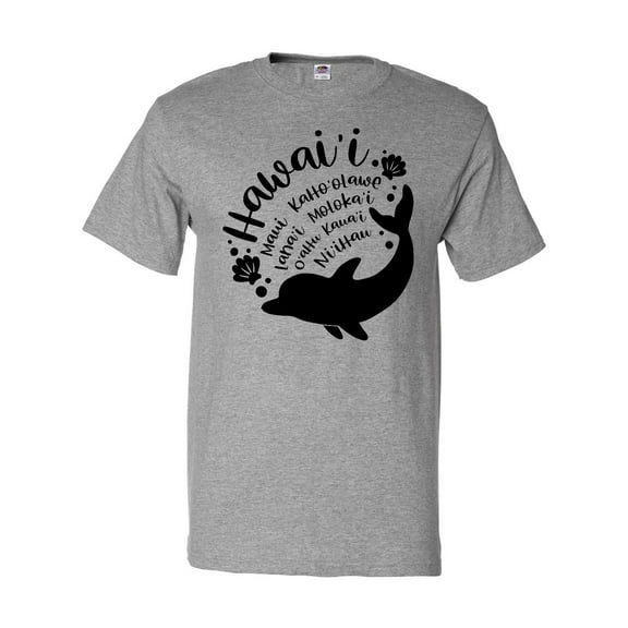 Inktastic Hawaii Islands with Dolphin T-Shirt