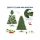 thumbnail image 5 of 7.5 ft prelit artificial spruce christmas tree con thickened branch tips, 200 lights, 11 lighting modes, y foot-switch automatic branches, 5 of 7
