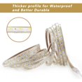 thumbnail image 2 of Tira LED 3M, tira LED muy brillante de 220v con interruptor, 5050 IP65 a prueba de agua, blanco cálido Zhivalor BST3056497, 2 of 5