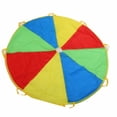 thumbnail image 3 of Rainbow Colors Umbrella Parachute Bright Kids Play Parachute 8 12 Kids Tent Juegos cooperativos Regalo de cumpleaños para niña Niño Niños pequeños Regalo de cumpleaños ANGGREK Otros, 3 of 8