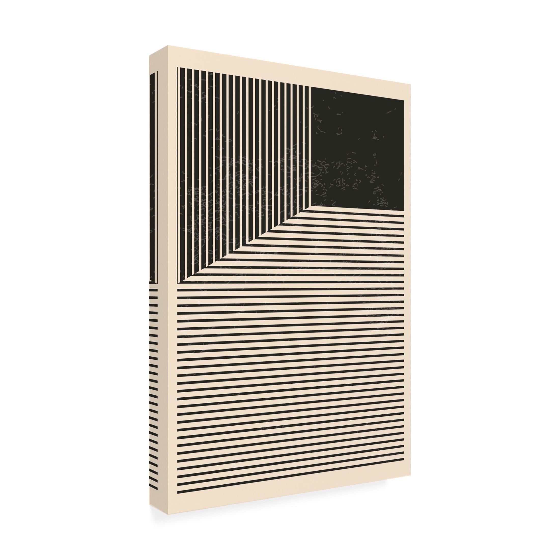 Trademark Fine Art jay stanley  Black and White Lines Series 1 Canvas Wall Art