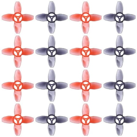 16Pcs for Avan Tinyhawk Turtlemode Propeller 40mm 4-Blade 1.5mm Hole for 0802 Motor Indoor FPV Drone