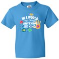 thumbnail image 3 of Inktastic In a World You Can Be Anything Be Kind Autism Awareness Youth T-Shirt, 3 of 5