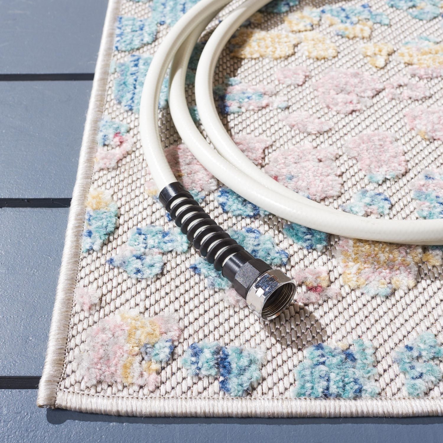 SAFAVIEH Cabana Lue Abstract Indoor/Outdoor Area Rug