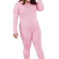 thumbnail image 1 of Minnieouse Ropa interior térmica Ropa de mujer suave Transpirable Amigable con la piel Otoño Ropa de abrigo de manga larga Ropa interior conjuntos de ropa Rosado L, 1 of 6