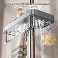 thumbnail image 2 of Aluminum Shower Shelf with Towel Rack, No-Drill Bathroom Organizer, Shampoo and Shower Gel Storage Rack A, 2 of 5