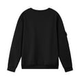 thumbnail image 4 of Chiccall Mens Casual Fleece Lined Sweatshirts with Sleeve Pockets Fashion Crew Neck Cargo Sweatshirts, 4 of 8
