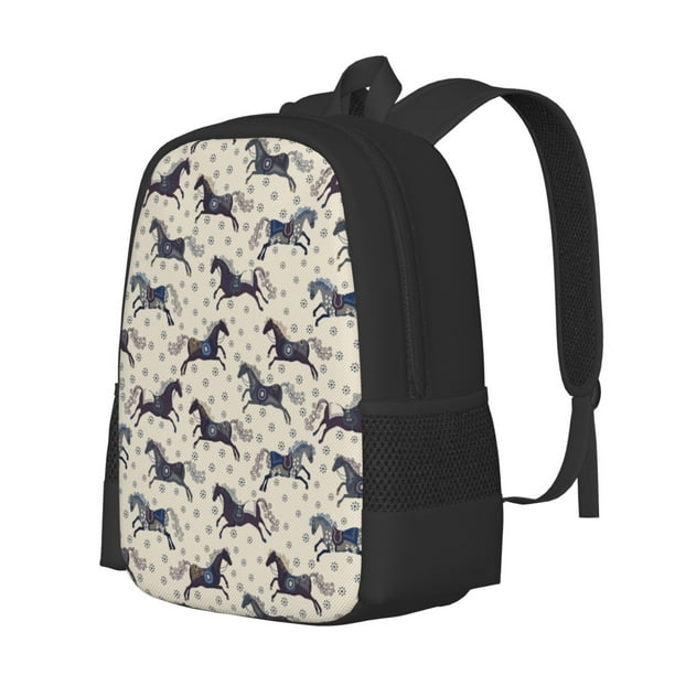 Fotbe Horse Mochila para Hombre y Mujer - Tela Oxford 600D Resistente - Mochila Impermeable de Gran Capacidad para Escuela, Viajes y Senderismo