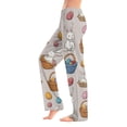 thumbnail image 3 of Hearthz Easter Women Pajamas Pants Bunny Egg Hunt Print Women Pj Bottoms Drawstring Straight Leg Lounge Pants Womens, 3 of 6