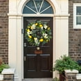 thumbnail image 3 of CreativeArrowy Plastic Flowers Branches Artificial Lemon Wreath Fake Friuts Cuttings Foam Garden Wedding Party Wall Window Home Decor, 3 of 7