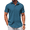 Denim Blue, variant on Mens Untucked Short Sleeve Shirt Button Up Shirt Untucked Dress Shirts Summer Beach Wedding
