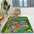 thumbnail image 2 of Crawling Indoor Carpet Play Mat Cartoon Tropic Safari Animals for Living Room Bedroom Educational Nursery Floor Mat Area Rugs 60x39in, 2 of 6