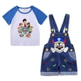 thumbnail image 2 of Conjunto de bebé PAW Patrol, ropa para niño, ropa deportiva informal para niños, camisetas para niños + pantalones cortos vaqueros con cinturón, conjunto de 2 uds, ropa infantil de dibujos animados, 2 of 5