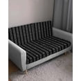 thumbnail image 3 of Black Striped Couch Cushion Covers Stretch, Washable Sofa Seat Covers Individual Seat Cushion Sofa Slipcovers Modern Abstract Art Geometric Stripes Couch Cover Furniture Protector M-1PCS, 3 of 7
