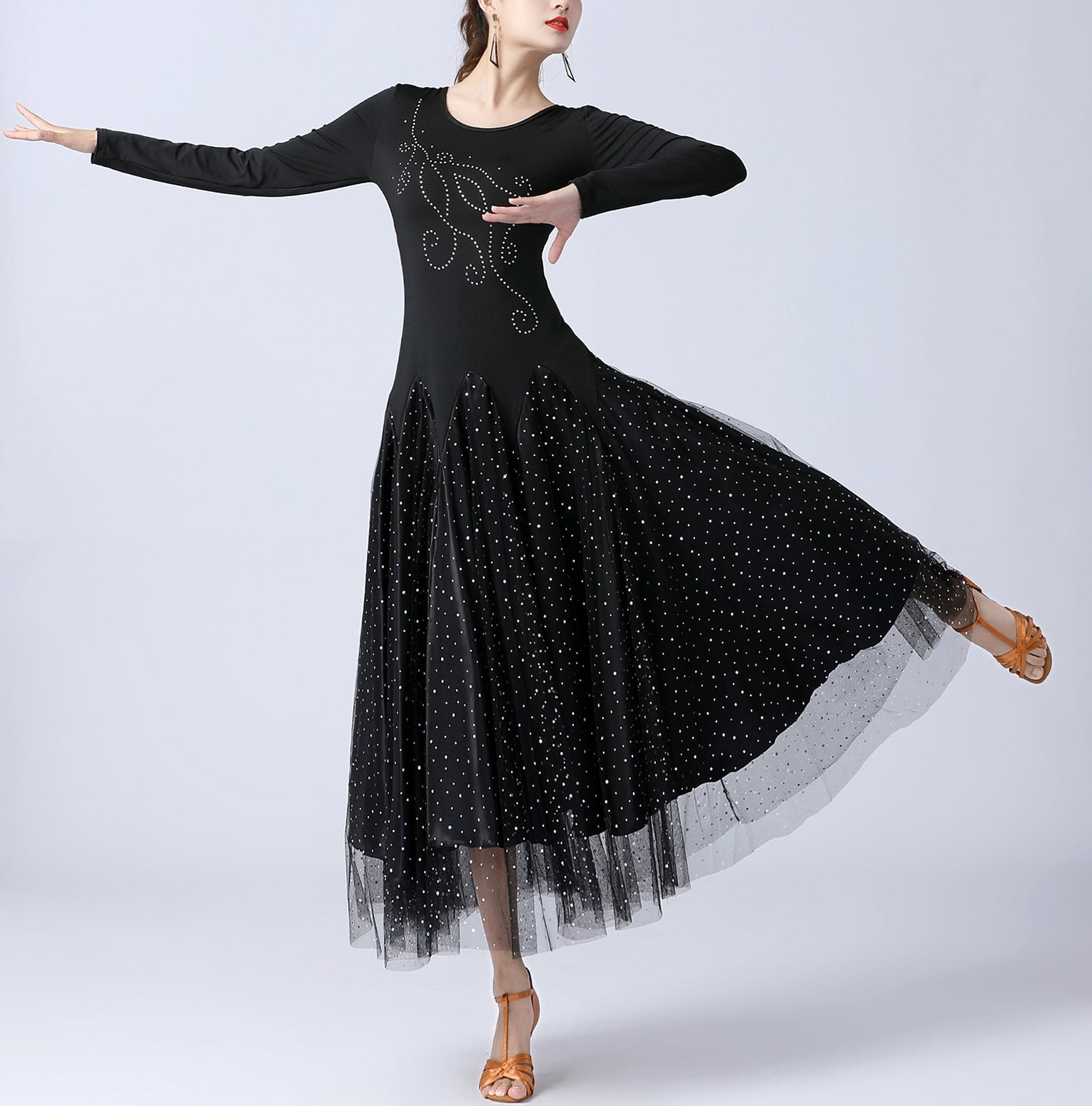 long ballroom dress Chrisanne Clover Women's Dresses Espen Paris Ballroom Dress