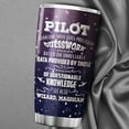 thumbnail image 6 of Pilot Tumbler Aviation Stainless Steel Mug With Lid 20oz Cute Aircraft Pilot Gifts For Women Vacuum Insulation Cup For Female Pilots Airplane Lovers Graduation Gift For Her, 6 of 6