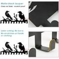 thumbnail image 4 of Crow On Branch Metal Key Hooks for Wall Raven Decorative 10 Hooks Key Rack Organizer Wall Mounted Key Hanger Birds Kitchen Wall Hanging Hook Key Hanger Dog Leash Hanger, 4 of 7