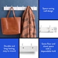 thumbnail image 6 of Mainstays 6 Hook 27 inch Hook Board for Coats, Bags, Leashes, Keys, Towels, 45 lbs Capacity, White, 1 Pc, 6 of 6
