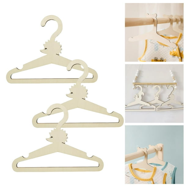 3x Squirrel Kids Clothes Hangers Hanging Racks Dog Clothes Coat